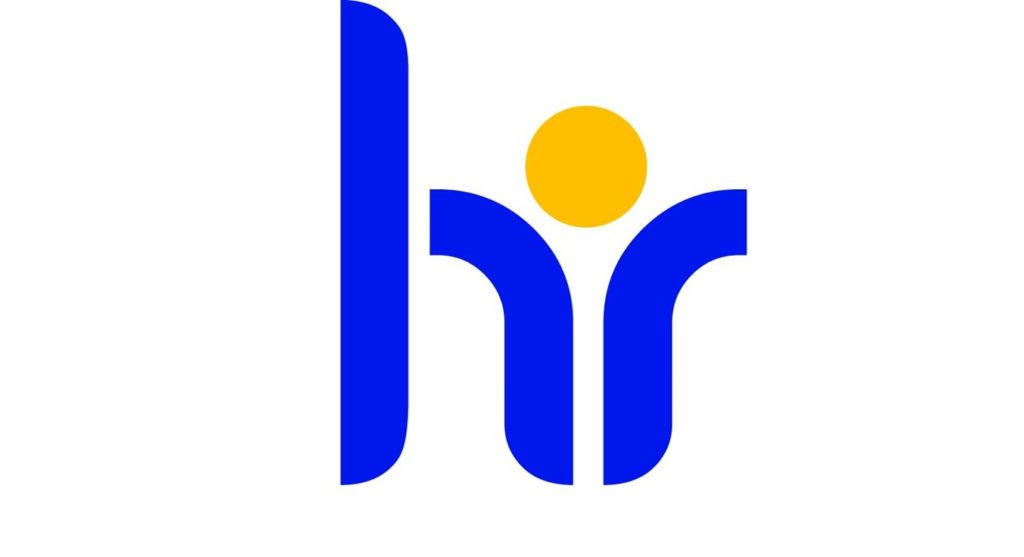 The HREiR logo of a lower case 'hr' in blue with an orange dot above it.