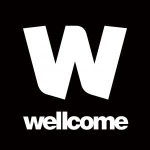 Wellcome Trust logo of a white capital 'W' on a black background.
